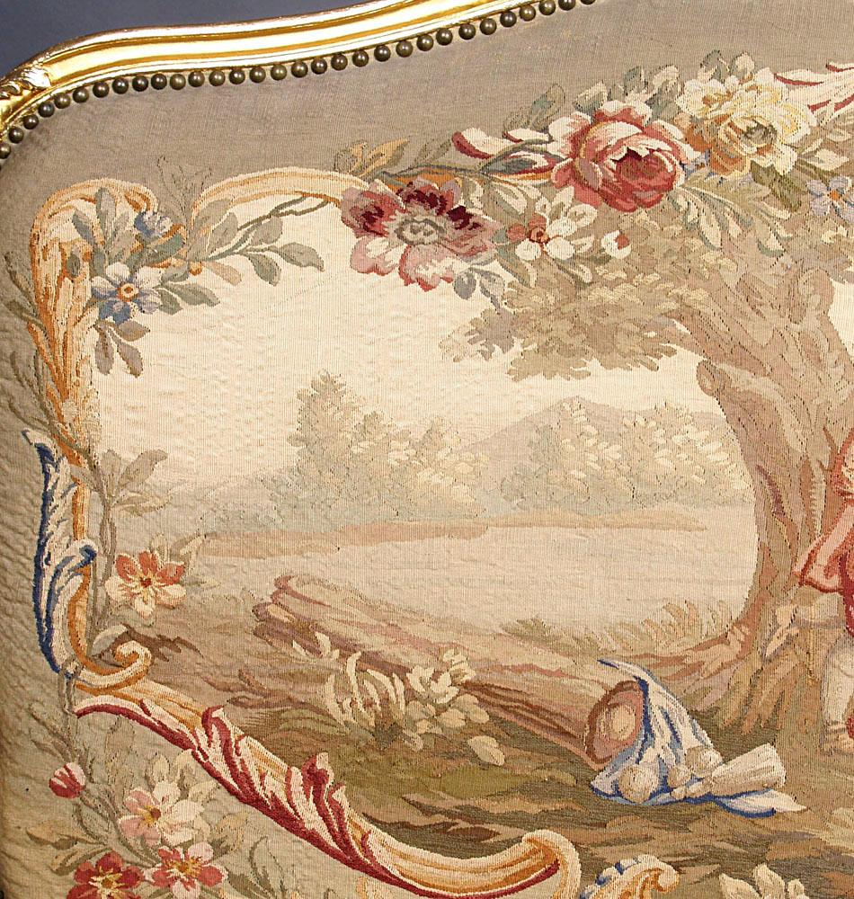 Late 19th Century Upholstered Sofa with Hunting Motifs, France 6