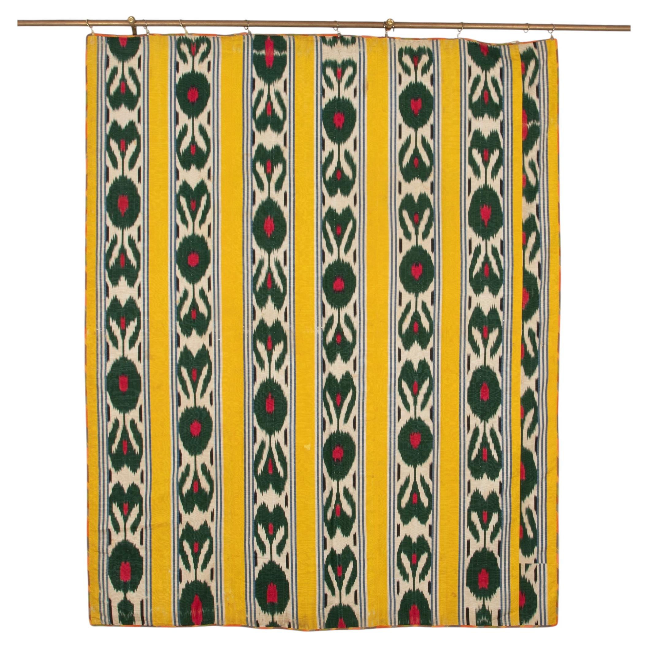 Late 19th Century Uzbekistan Silk Panel