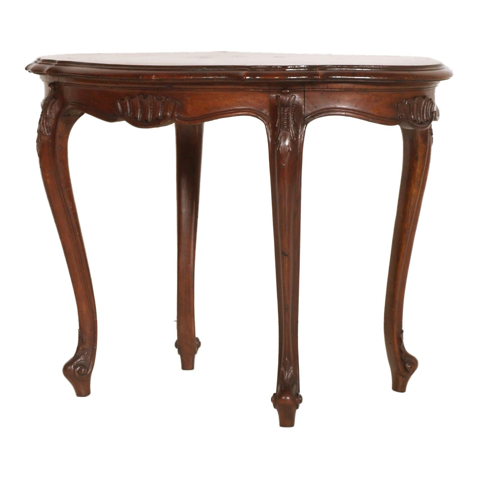 Italian Late 19th Century Venetian Baroque Coffee Table, Testolini & Salviati Attributed