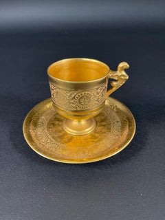 Late 19th Century Venetian Signed Gilded Porcelain