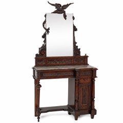 Important Late 19th Century Vanity by Testolini & Salviati, Vincenzo Cadorin