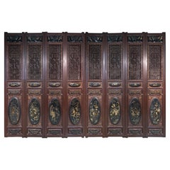 Early 20th Century Very Tall Chinese Door Panels