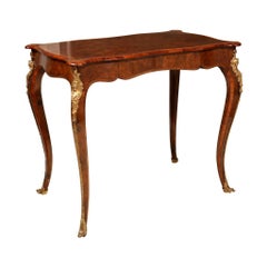 Late 19th Century Victorian Burr Walnut End Table