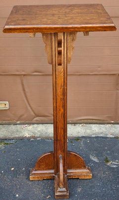 Late 19th Century Victorian Carved Oak Lectern Music Stand