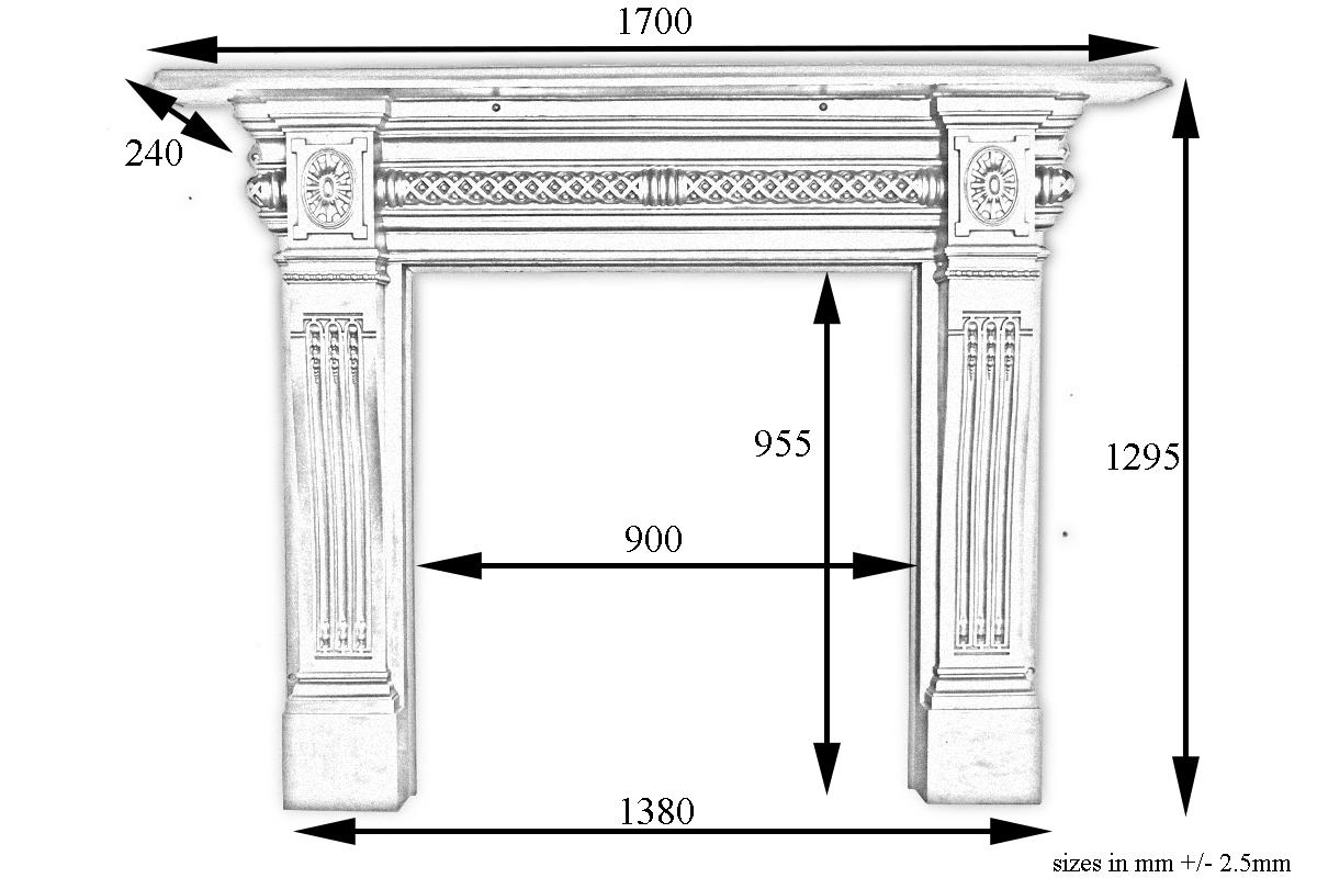Late 19th Century Victorian Cast Iron Fireplace Surround In Good Condition In Manchester, GB