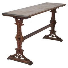Late 19th Century Victorian English Tavern Table Sofa Table