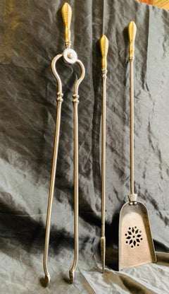 Late 19th Century Victorian Fire Tools Set