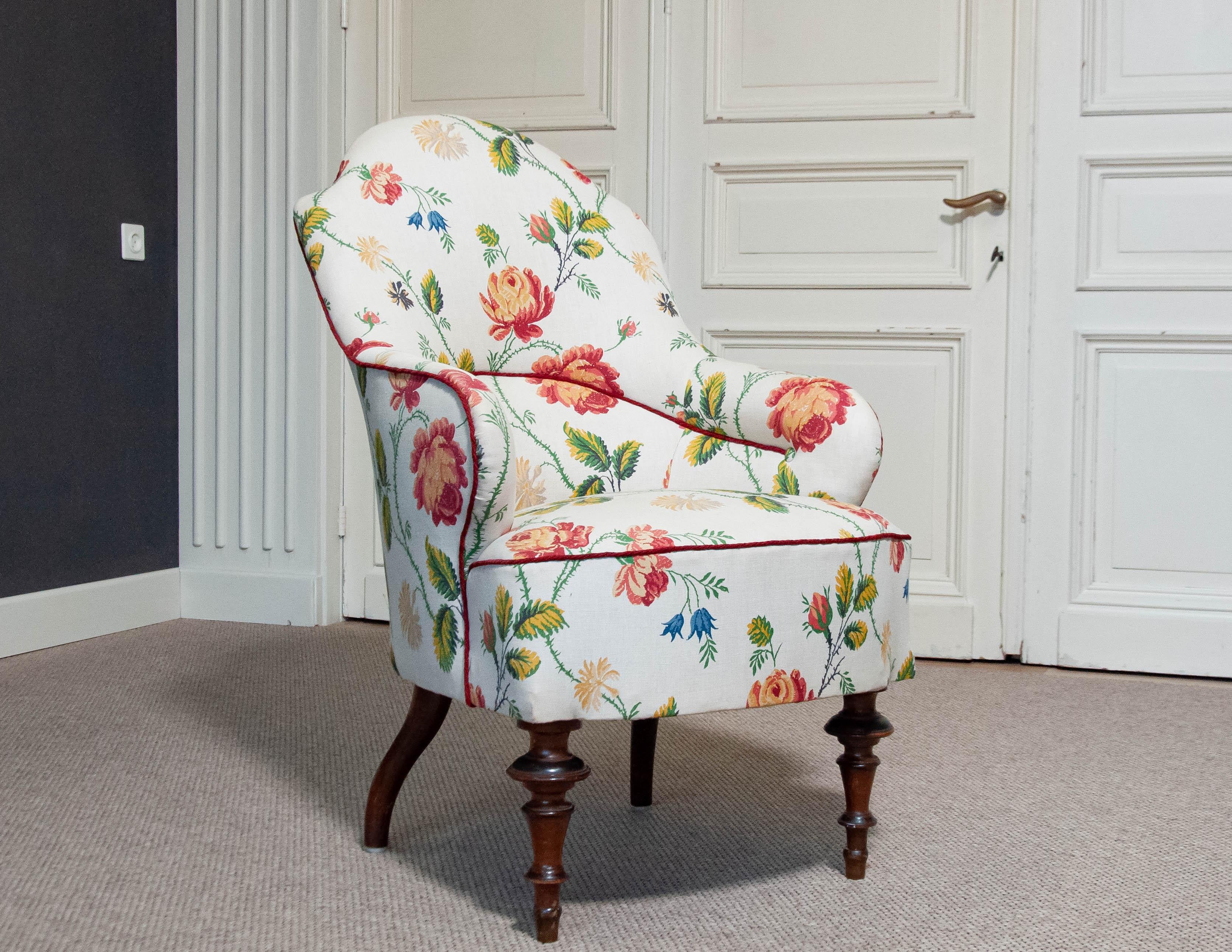 Late 19th Century Victorian Nursing / Lounge Chair Sweden In Good Condition For Sale In Silvolde, Gelderland