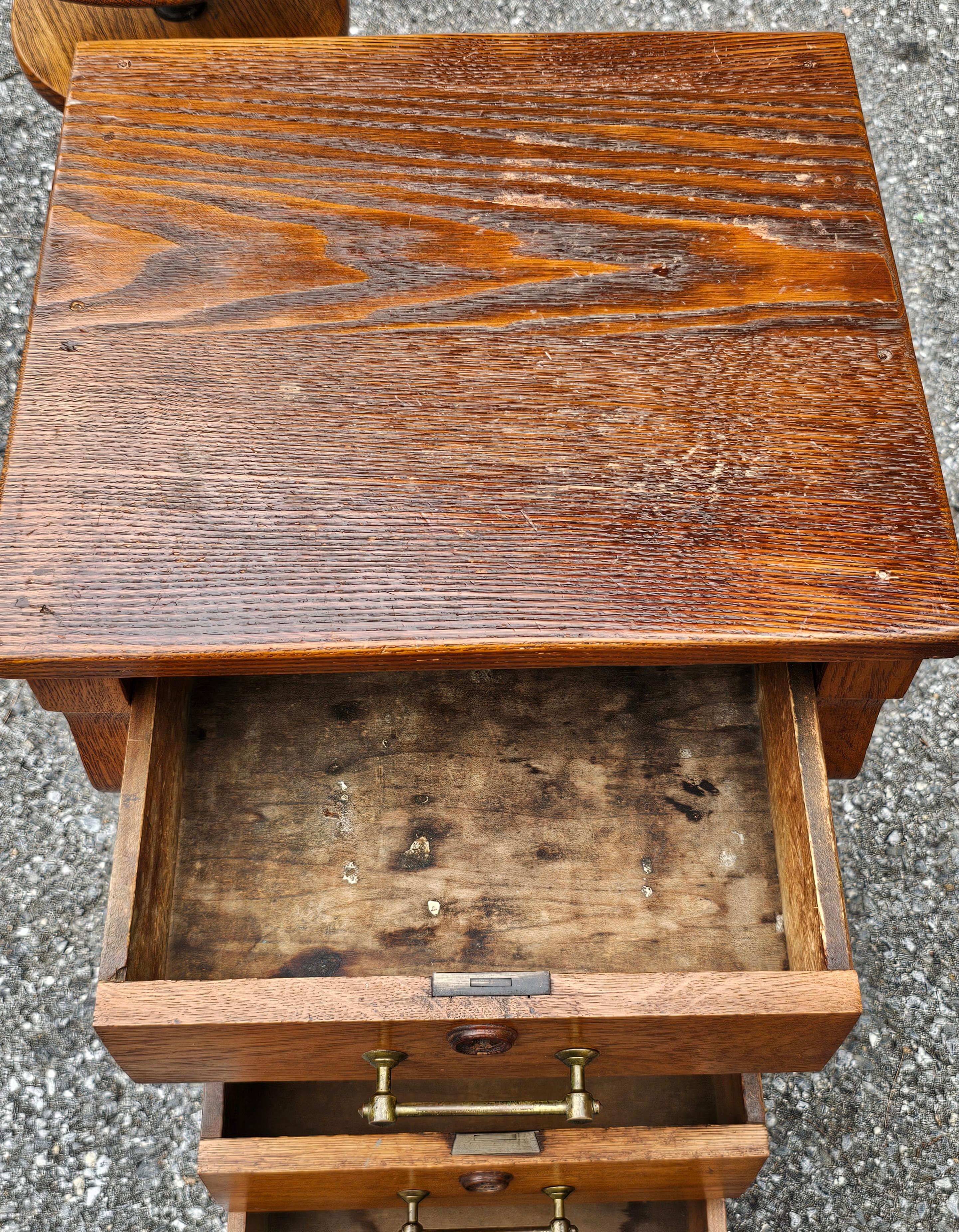 Cassapanca vittoriana di Oak della fine del XIX secolo in vendita 3