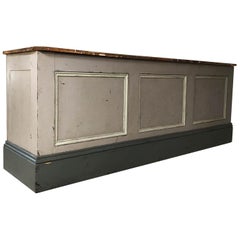 Late 19th Century Victorian Pine Shop Counter