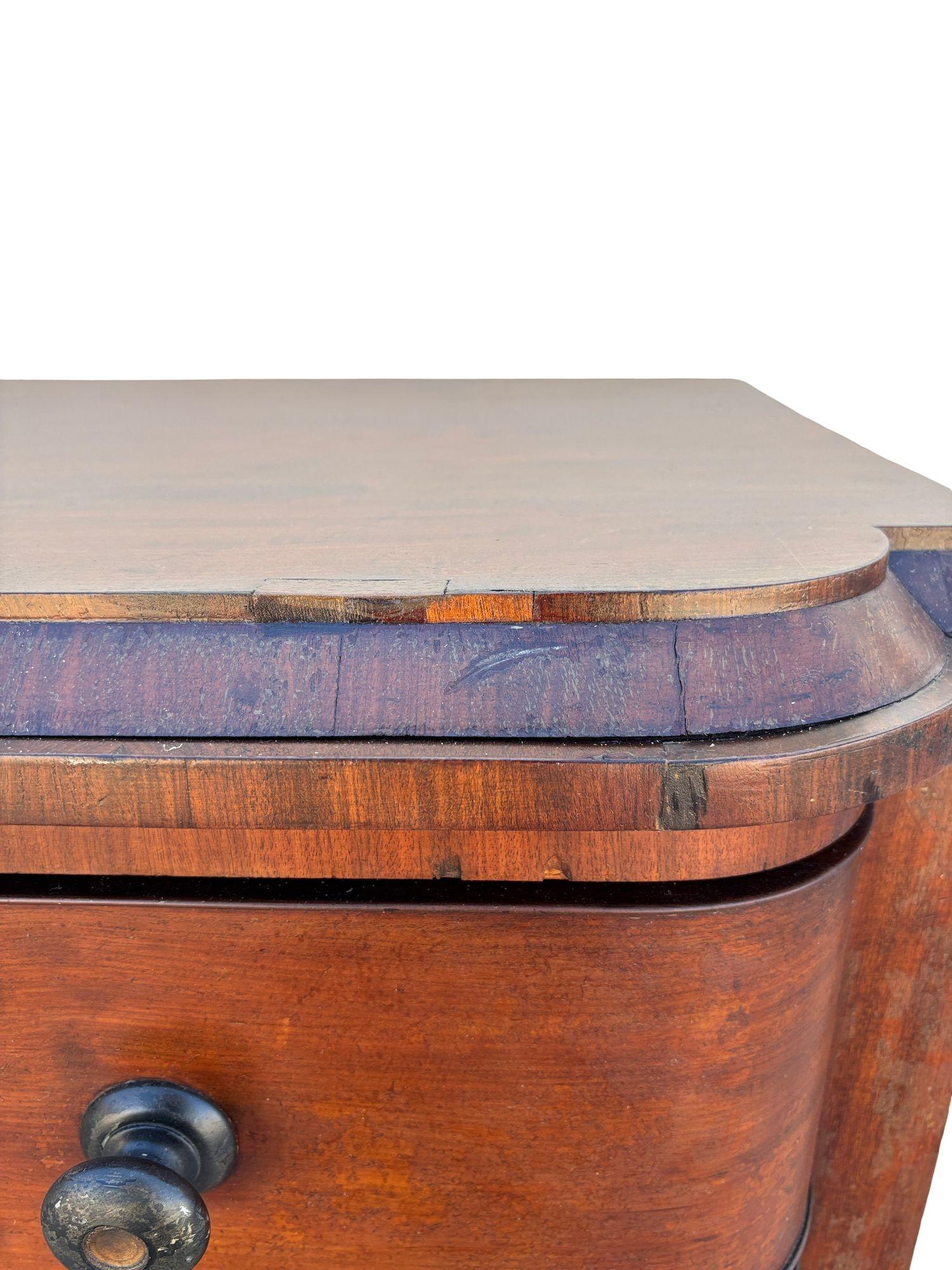 Late 19th Century Victorian Queen Anne Lowboy Dresser with Sculpted Front For Sale 9