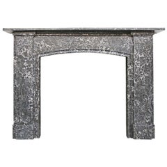 Antique Late 19th Century Victorian St Anne Marble Fireplace Surround