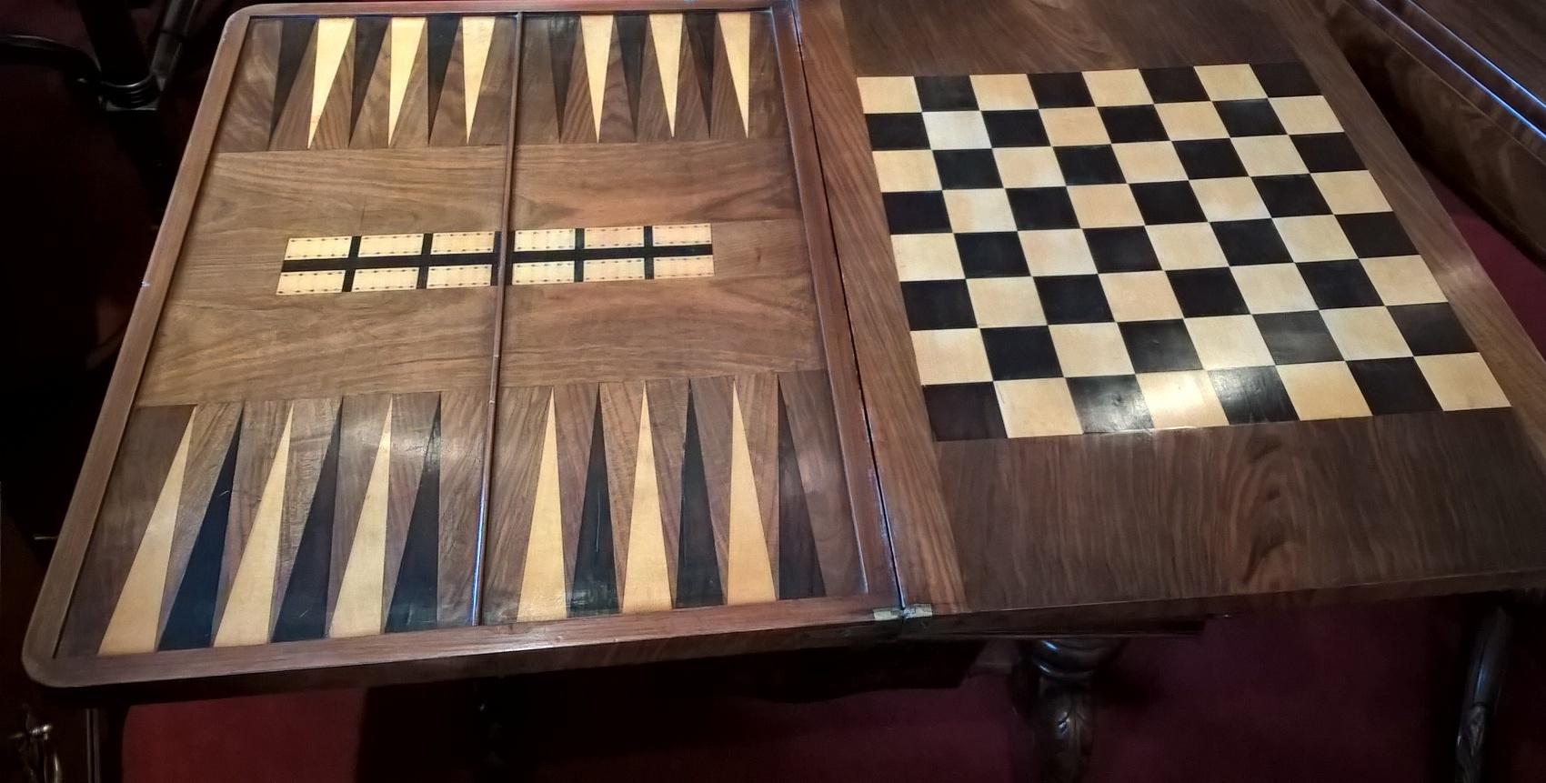 Late 19th Century Victorian Walnut & Inlaid Games & Work Table For Sale 7
