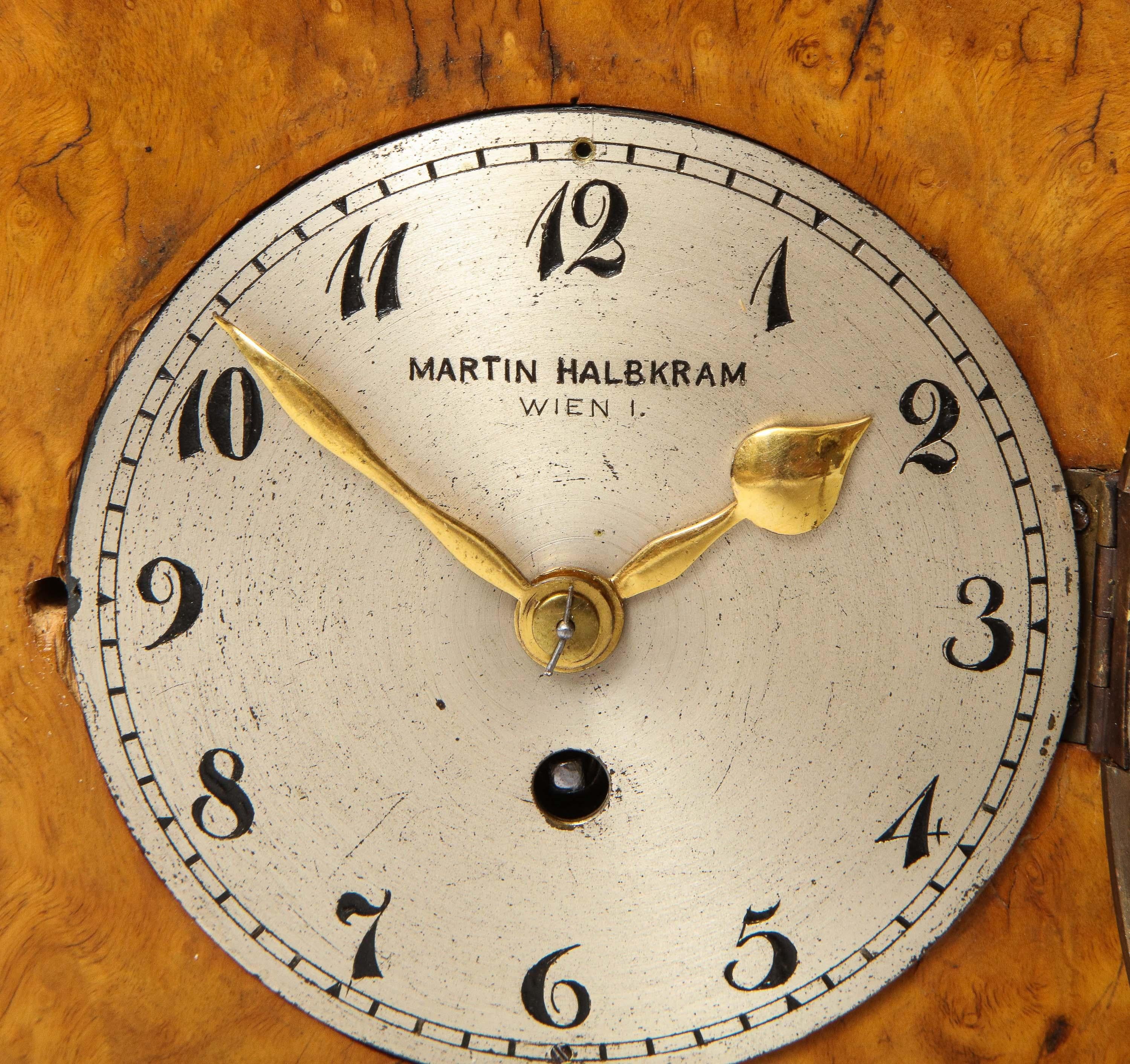 Late 19th Century Viennese Clock by Royal Clockmaker Martin Halbkam For Sale 1