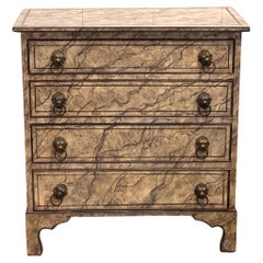 Late 19th Century Vintage Faux Marble Painted Chest