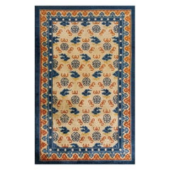 Tapis Kansu chinois de la fin du 19ème siècle ( 5'2" x 8' - 157 x 245 )