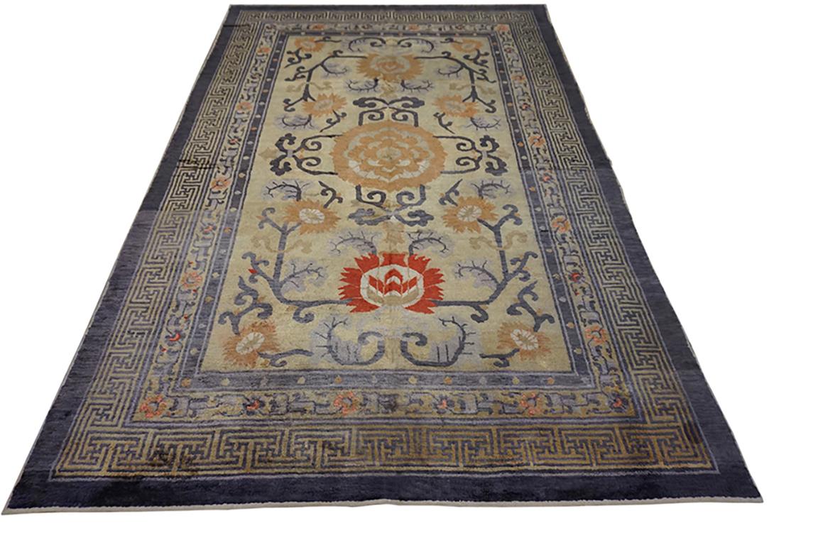 Fin du 19e siècle W. Tapis en soie Ningxia de Chine 
5'2