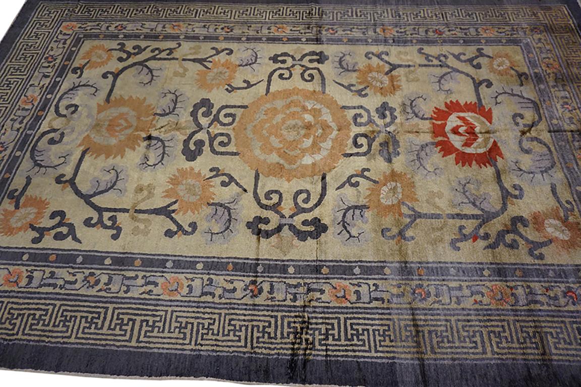 Chinois Fin du 19e siècle W. Tapis en soie Ningxia de Chine en vente