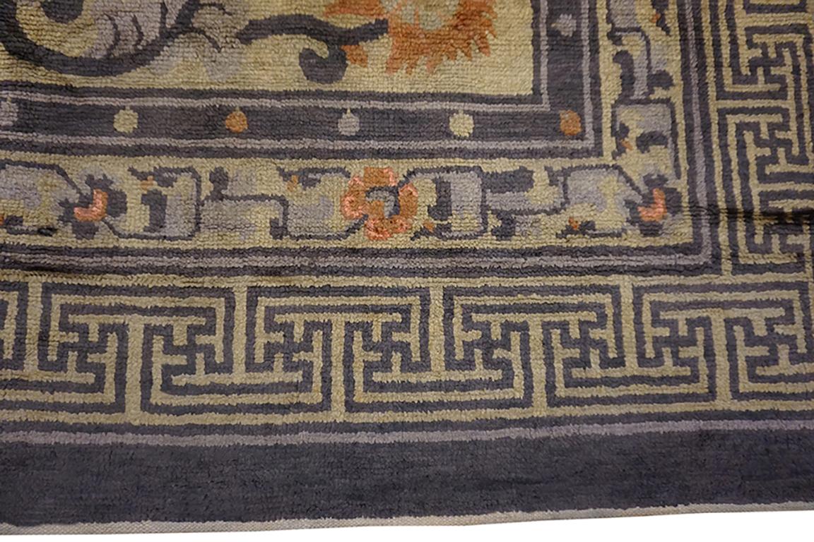 XIXe siècle Fin du 19e siècle W. Tapis en soie Ningxia de Chine en vente