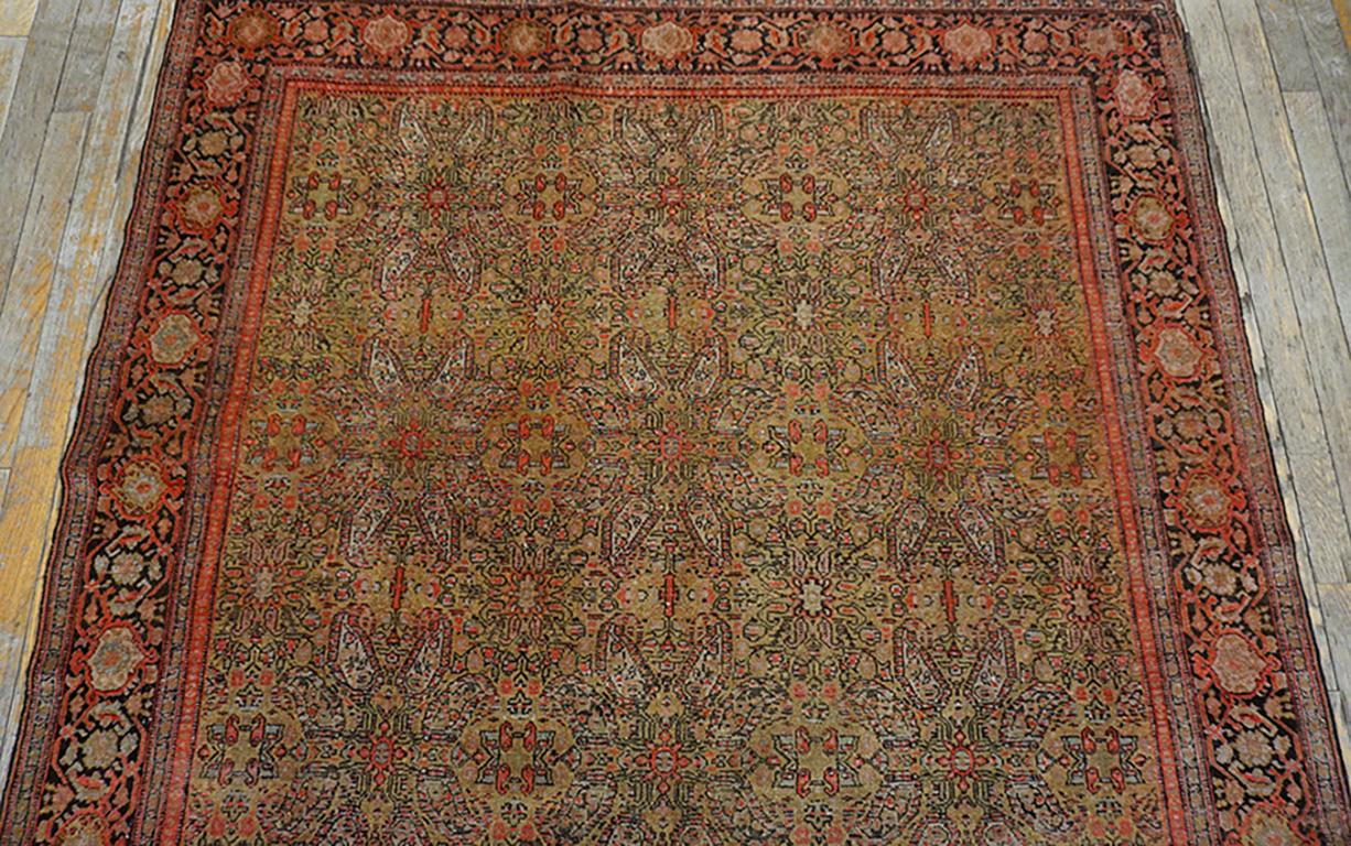 Wool Late 19th Century W. Persian Senneh Carpet For Sale