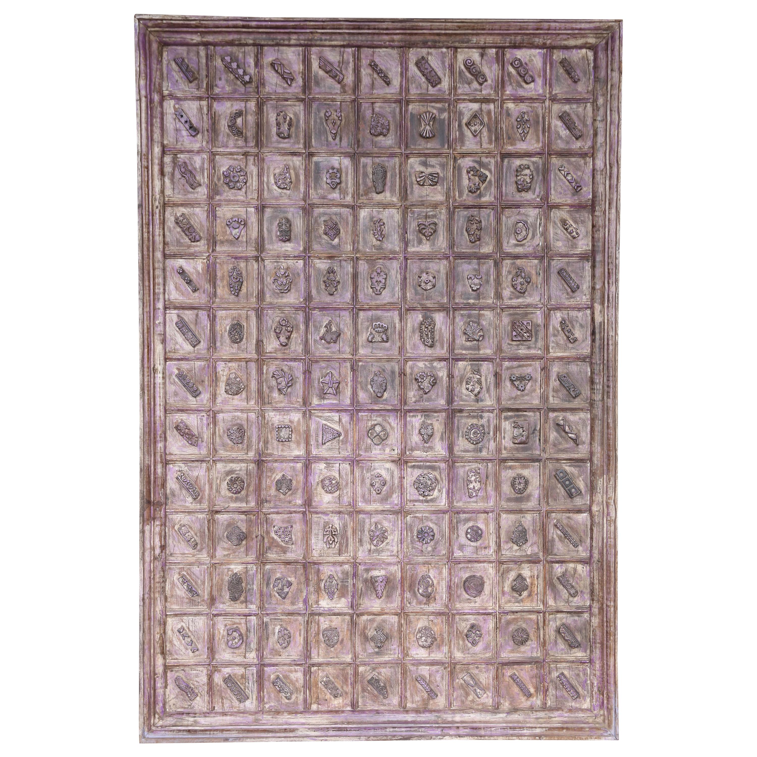 Late 19th Century Wall Panel from a Hindu Temple in Western India For Sale