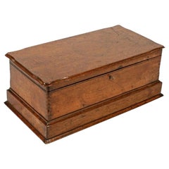 Late 19th Century Walnut Deed Box