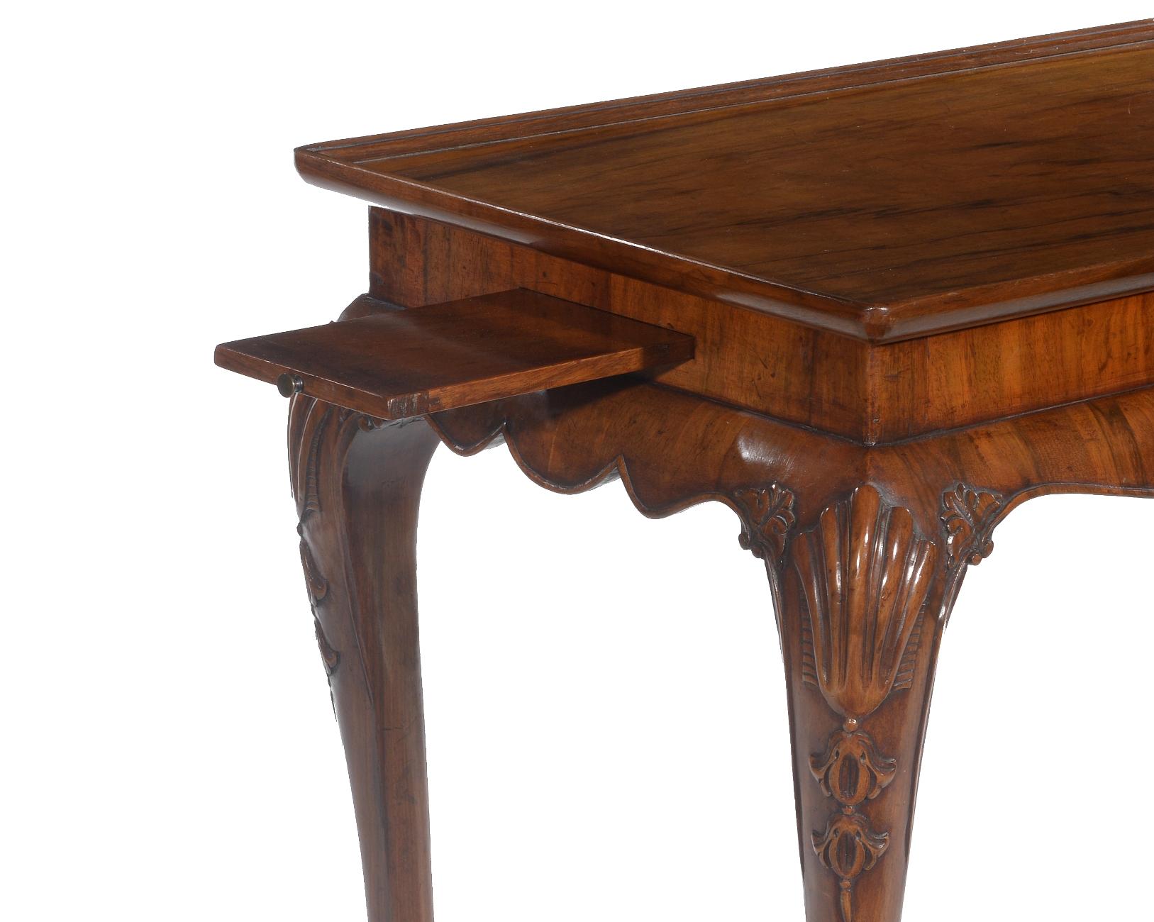 Late 19th Century Walnut Silver Table Raised on Cabriole legs For Sale 5
