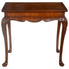 Late 19th Century Walnut Silver Table Raised on Cabriole legs