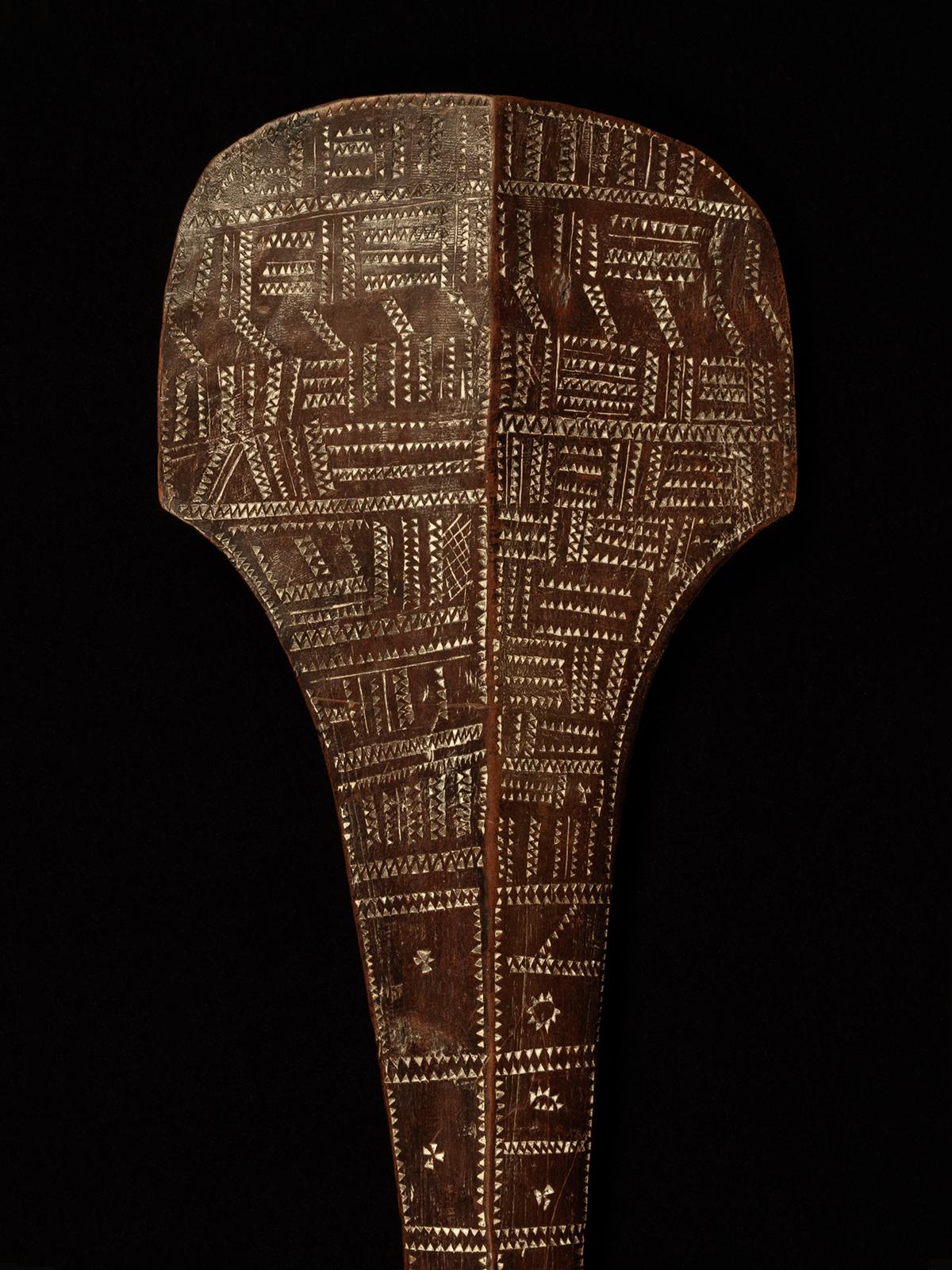 Wood Late 19th Century War Club, Samoa For Sale