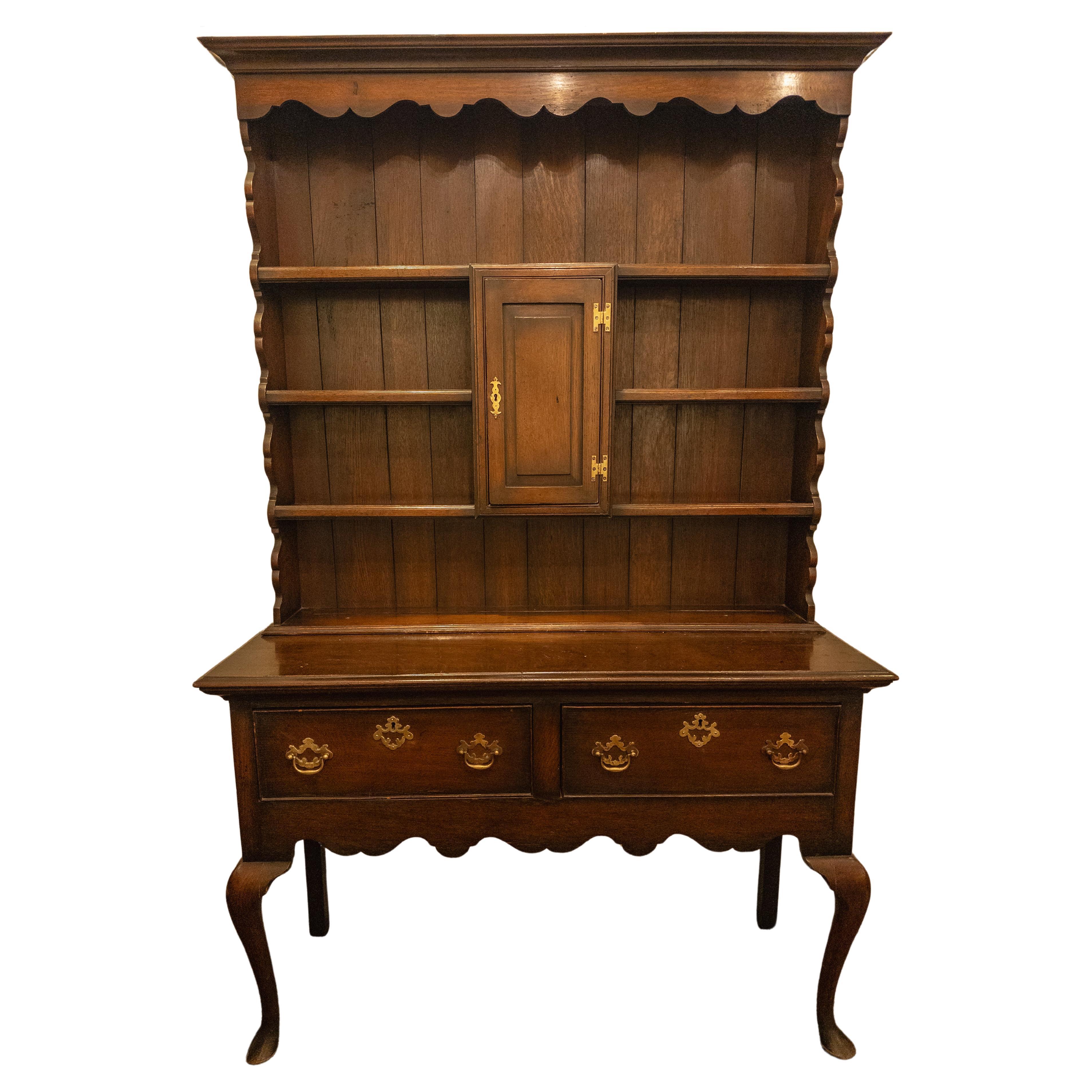 Late 19th Century Welsh Oak Cupboard For Sale