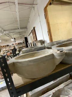 Late 19th Century White Marble Sink