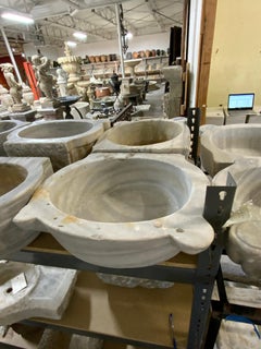 Late 19th Century White Marble Sink