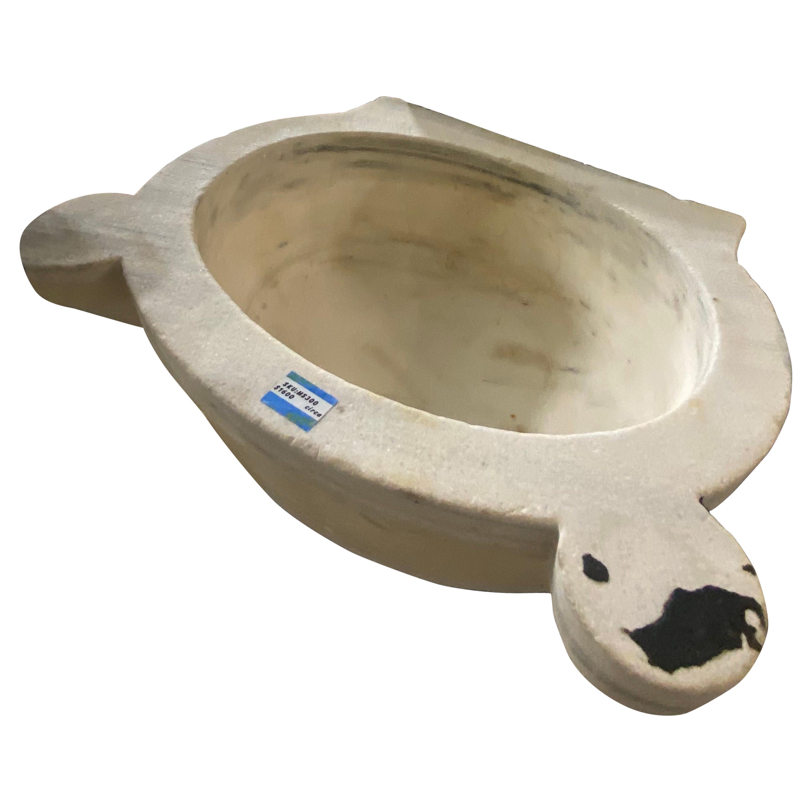 Late 19th Century White Marble Sink