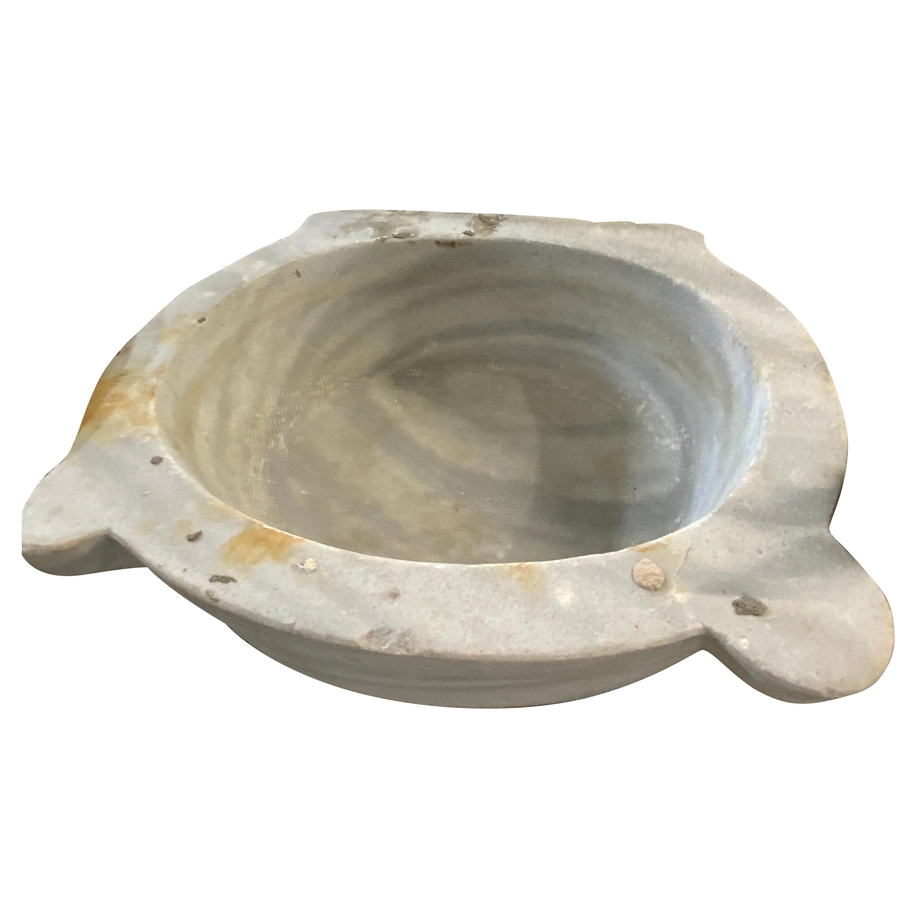 Late 19th Century White Marble Sink