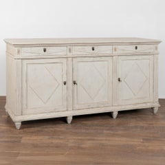 Late 19th Century White Swedish Sideboard Buffet