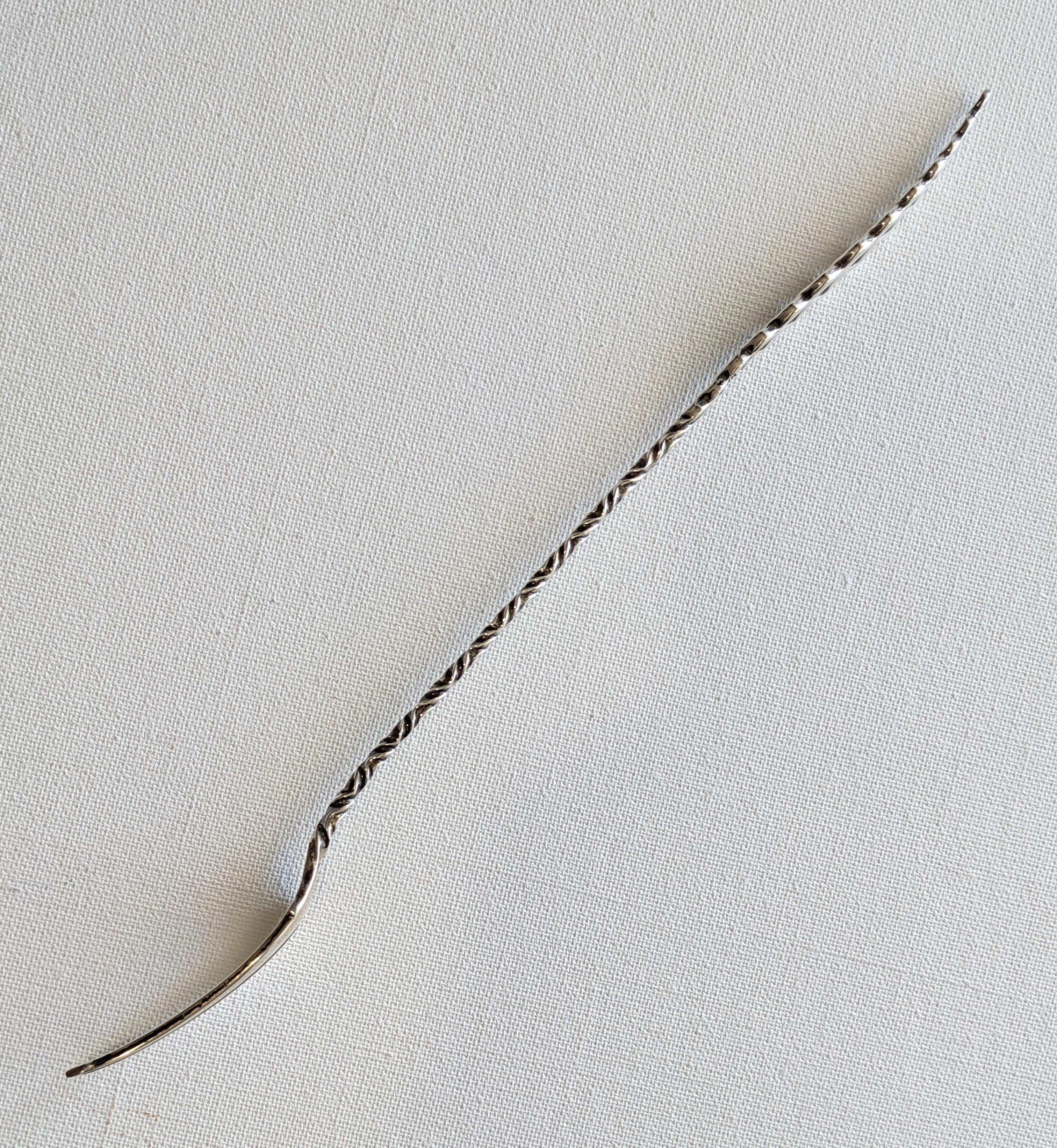 Sterling Silver Late 19th Century Whiting Sterling Olive Fork For Sale