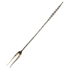 Tenedor para aceitunas Whiting Sterling de finales del siglo XIX