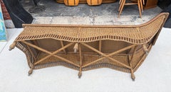 Late 19th Century Wicker / Rattan Chaise Lounge Chair