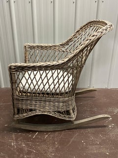 Late 19th Century Wicker Rocking Chair