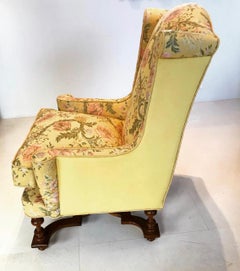Late 19th Century William and Mary Style Wingback Armchair