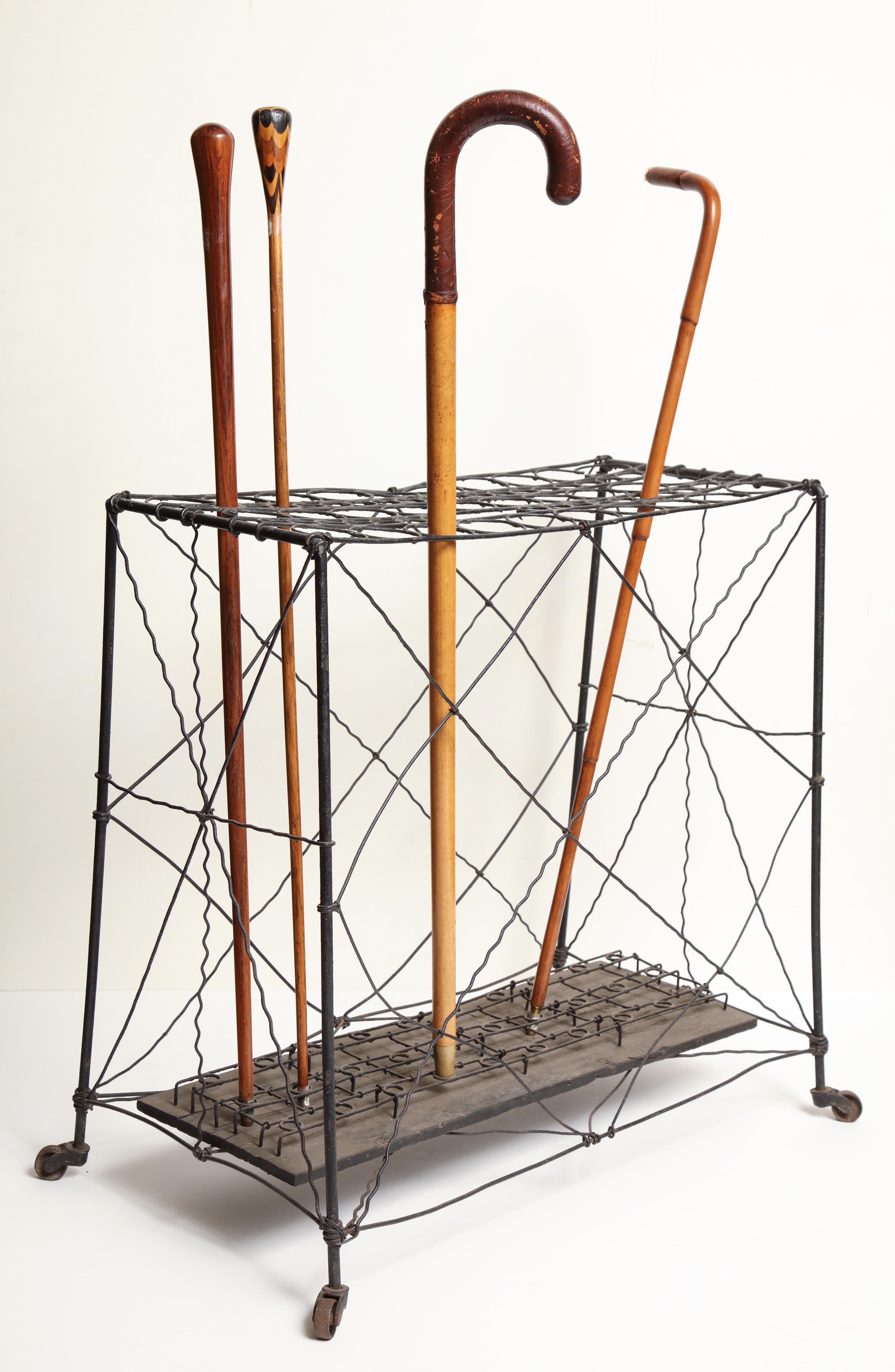 Late 19th Century, Wire Cane Stand In Good Condition In New York, NY