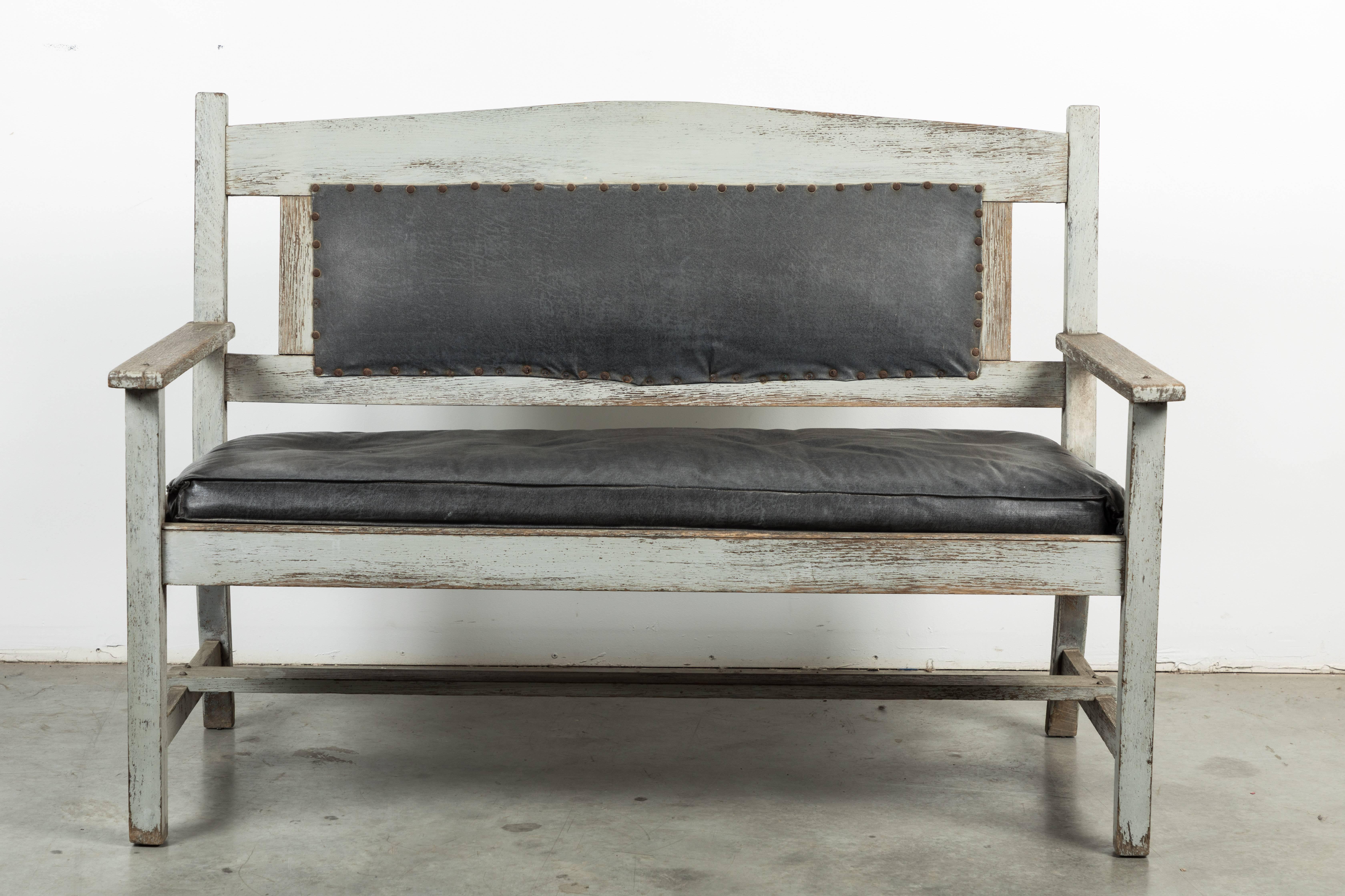 antique railway bench