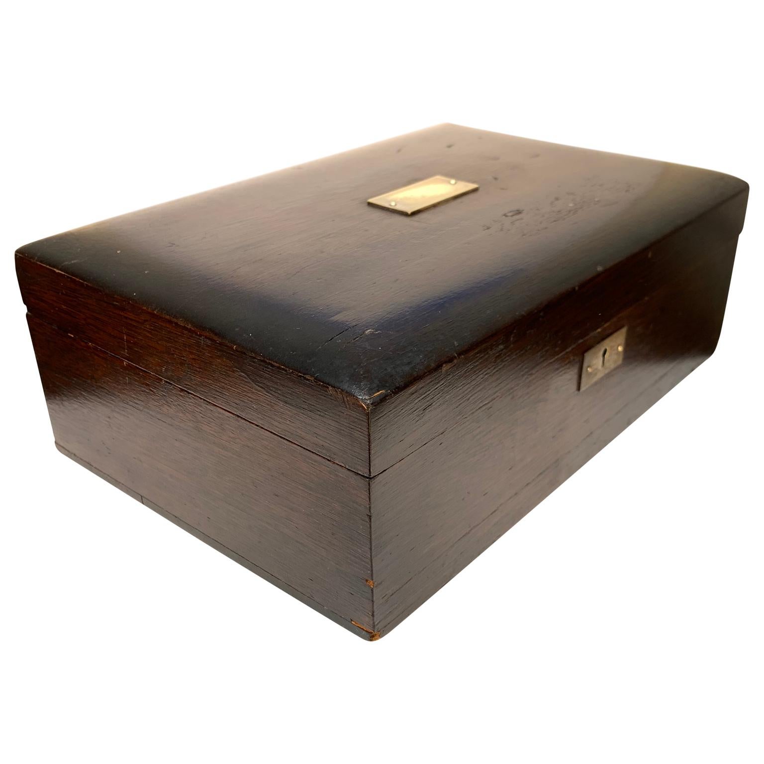 polished wooden box