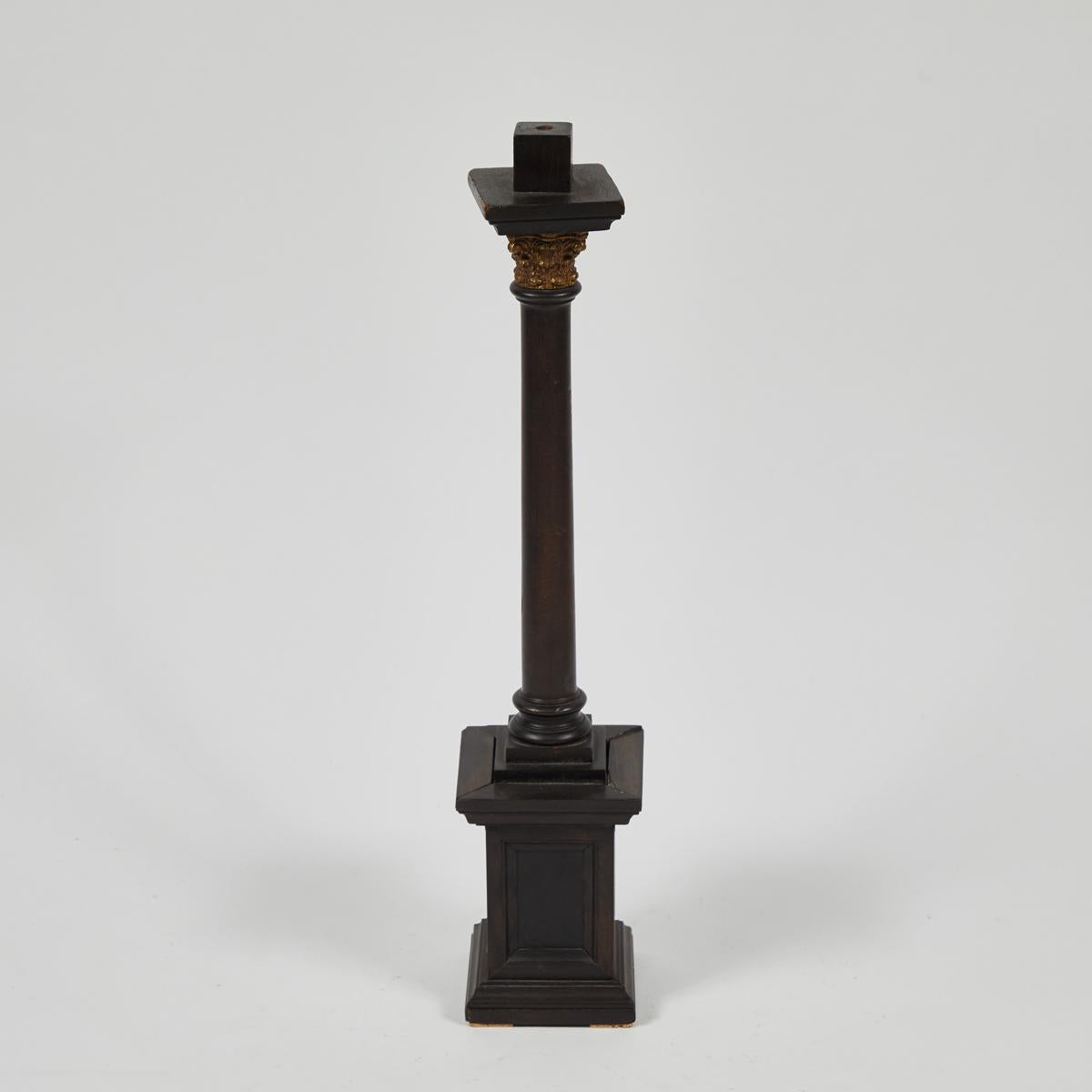 Late 19th Century Wooden Column Model from France In Good Condition For Sale In Los Angeles, CA