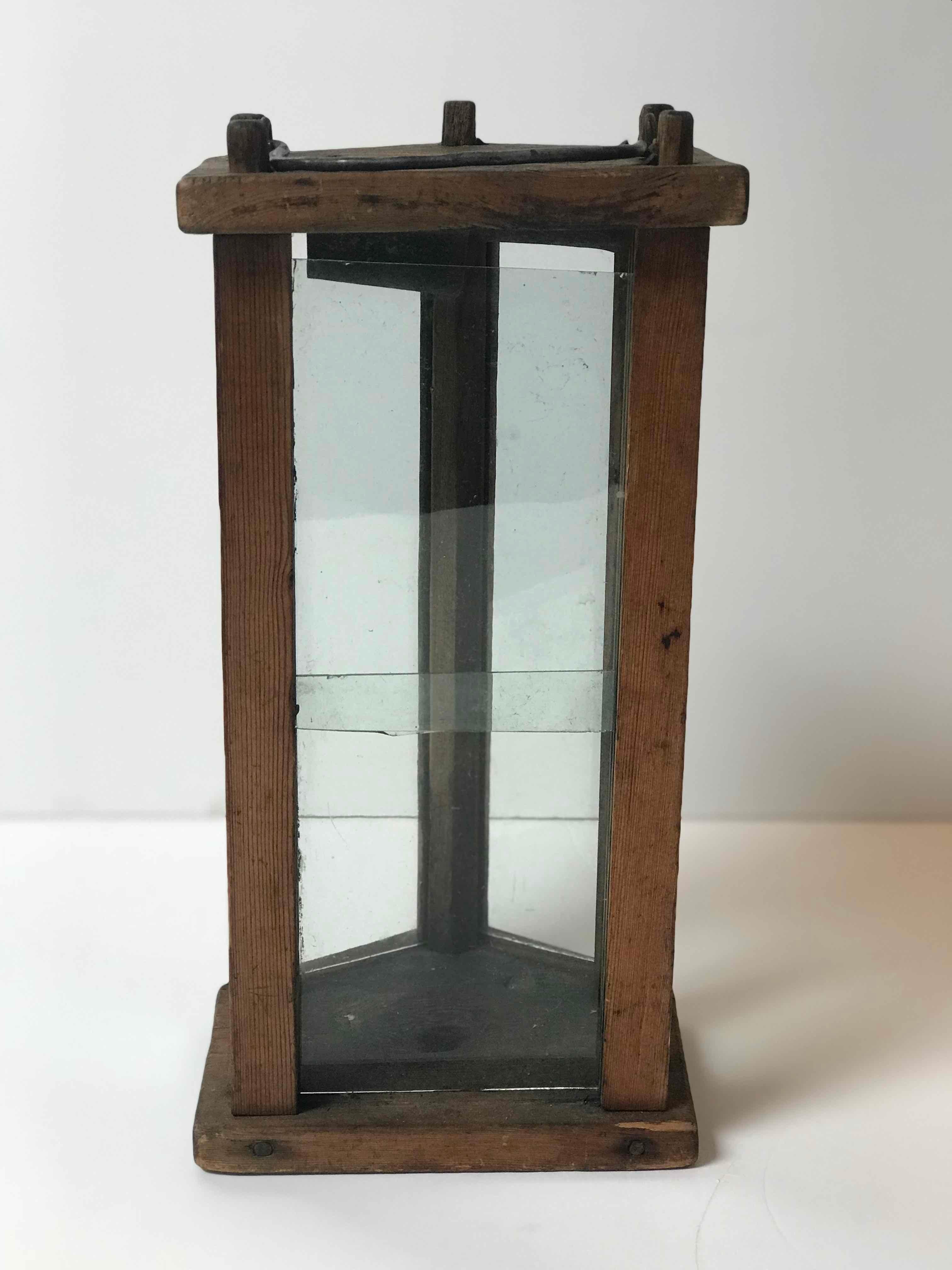 Swedish Late 19th Century Wooden Lantern from Sweden 