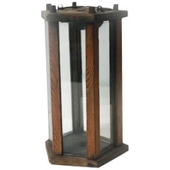 Late 19th Century Wooden Lantern from Sweden 