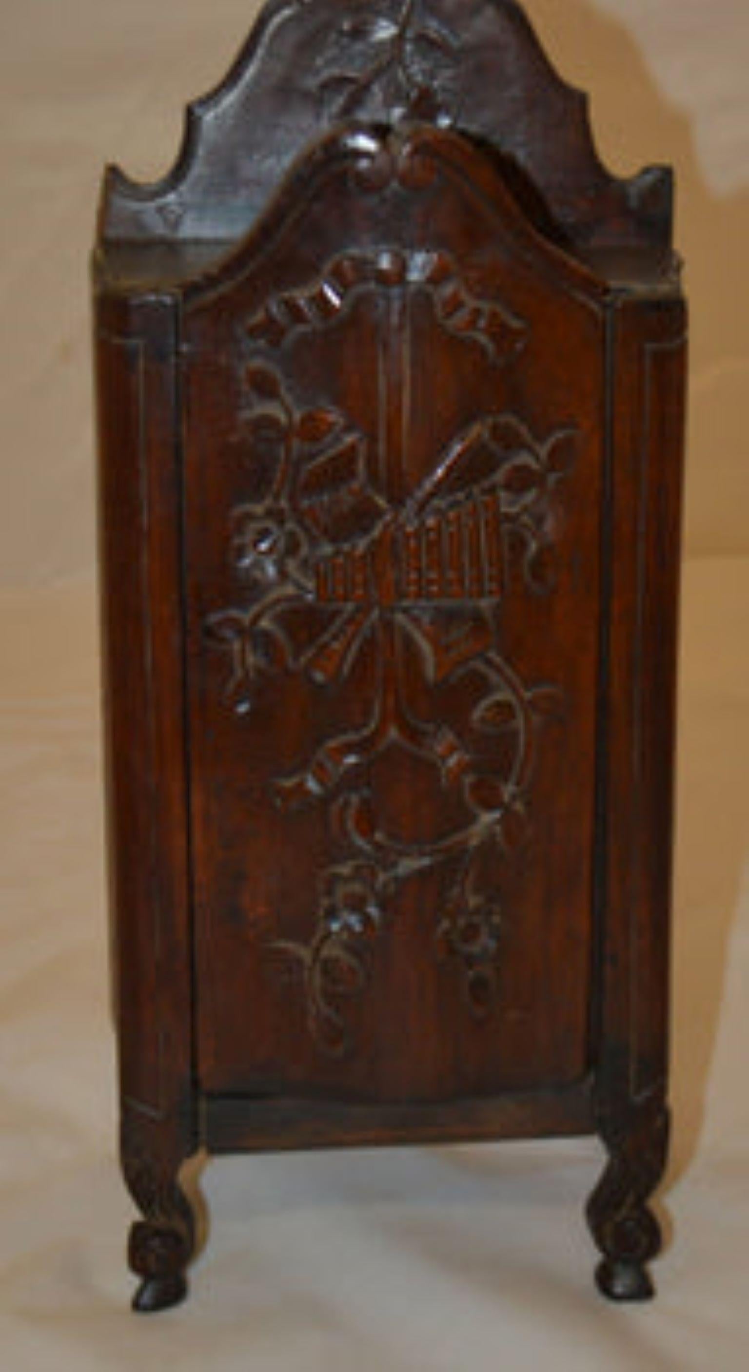 antique wooden salt box