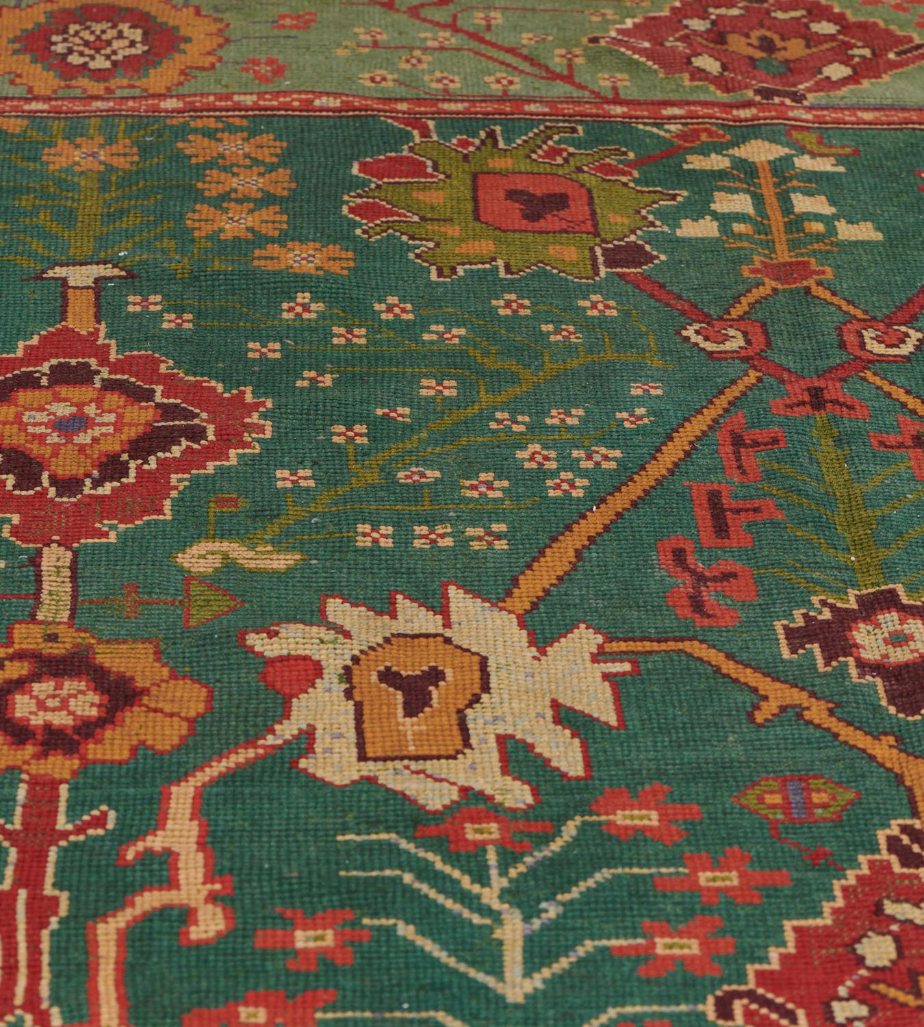 Irish Late 19th Century Wool Donegal Rug from Ireland For Sale