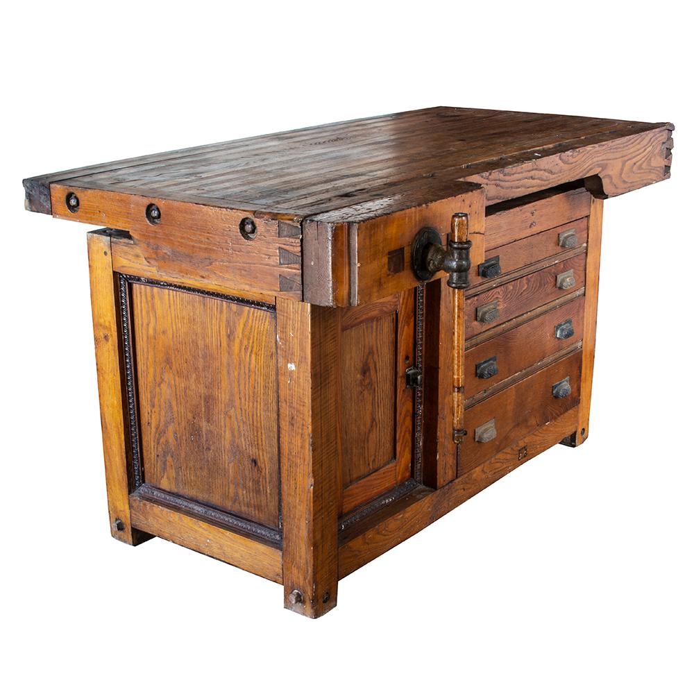 Industrial Late 19th Century Workbench