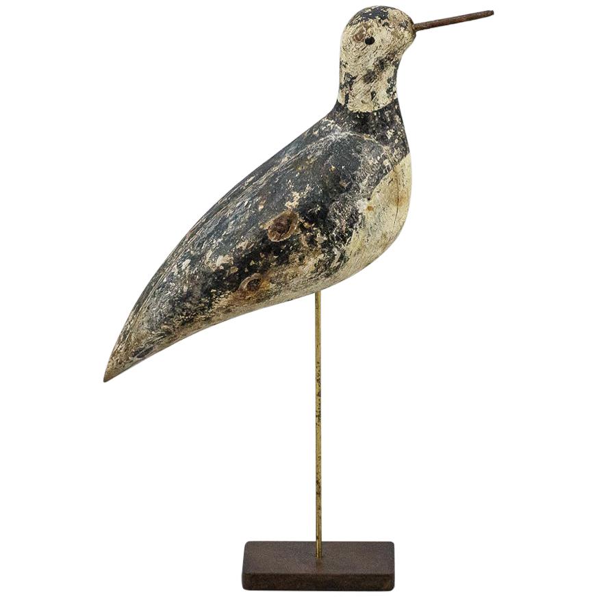 Late 19th Century Working Shorebird Decoy For Sale